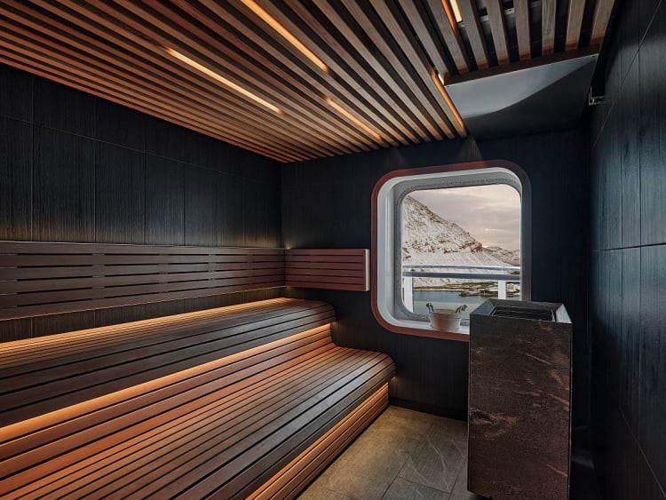 Silver Endeavour: Otium Spa Sauna auf Deck 5