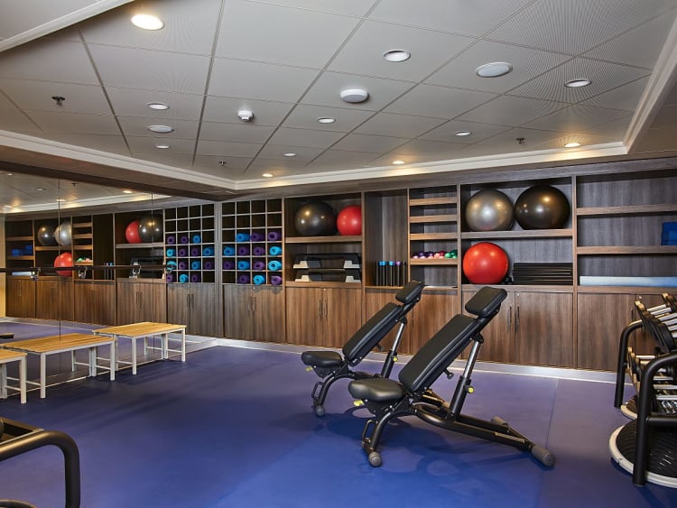 Silver Shadow: Fitness Center auf Deck 10