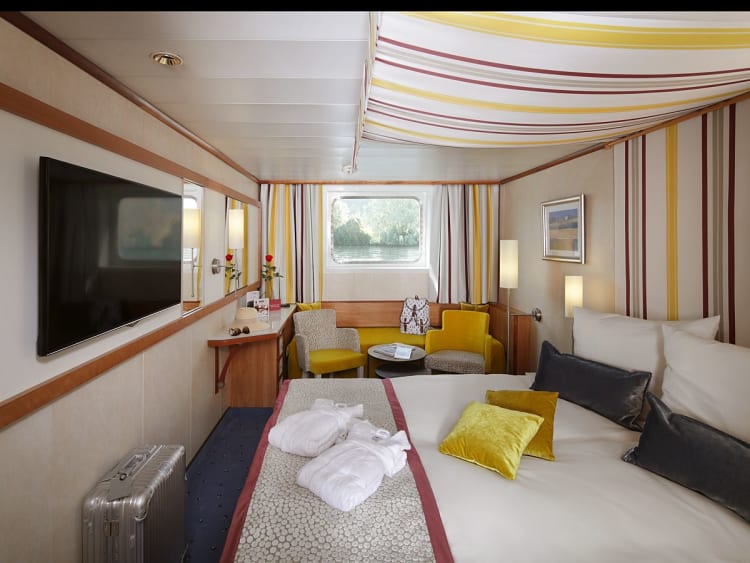 A-ROSA DONNA: Kabinenkategorie A (Beispiel, &Auml;nderungen vorbehalten)