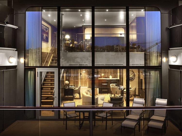 Seabourn Venture: Veranda der Wintergarden Suite (Beispielbild)