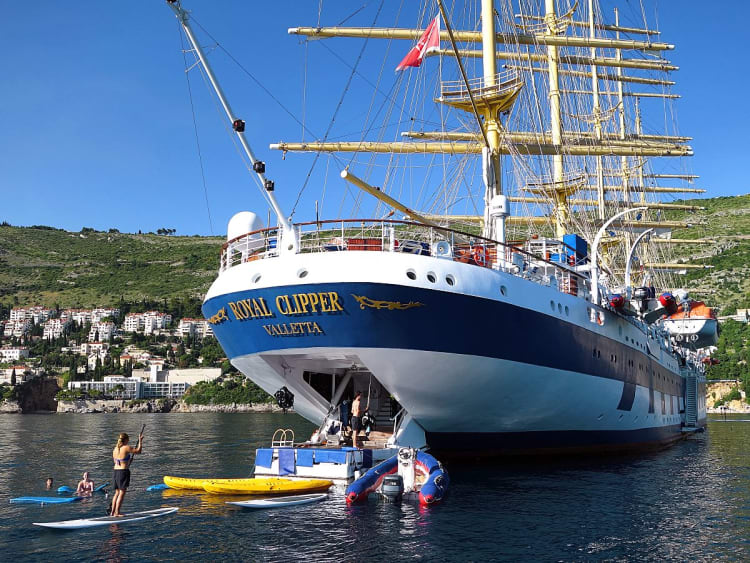 Royal Clipper: Heckansicht