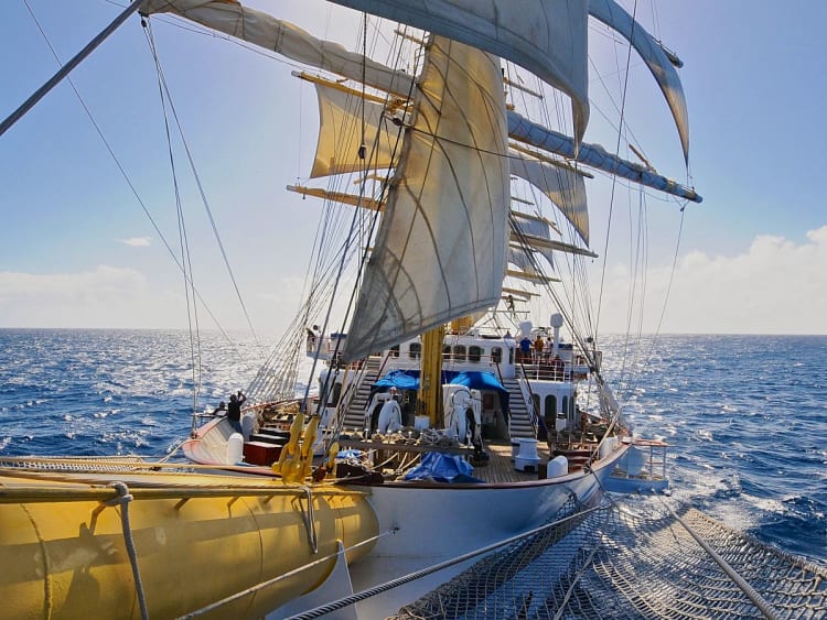 Royal Clipper: Bugansicht