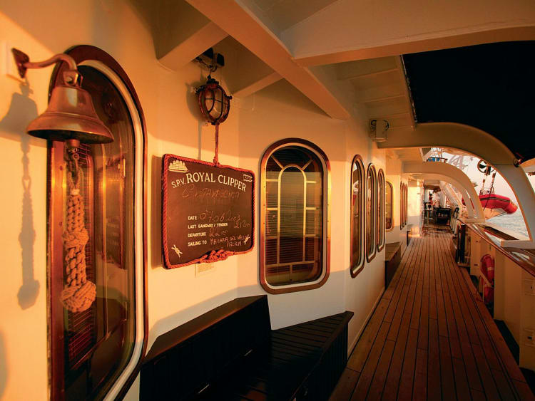 Royal Clipper: Deckansicht
