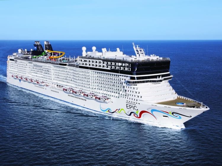 Norwegian Epic: Seitliche Ansicht