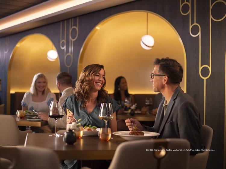 Disney Wish: Restaurant "Palo Steakhouse" auf Deck 12