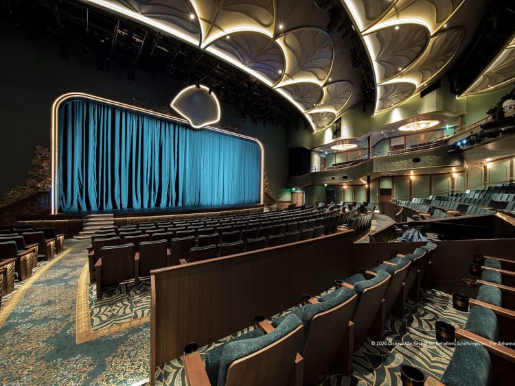 Disney Wish: "Walt Disney Theatre" auf den Decks 2, 3 & 4