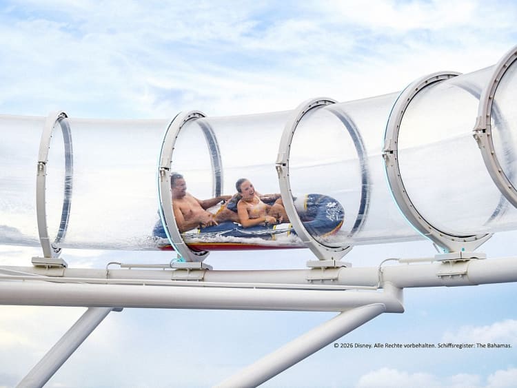 Disney Wish: Wasserrutsche "AquaMouse" auf Deck 13