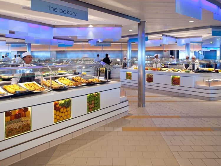 Celebrity Silhouette: "Oceanview Cafe" auf Deck 14