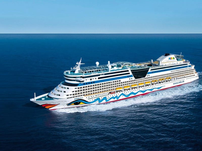 AIDAdiva: Schip op zee