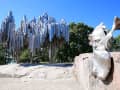 Helsinki, Finnland – das moderne Sibelius-Denkmal glänzt im Park