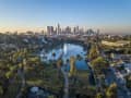 Los Angeles, USA – Fontäne im Echo Park Lake