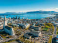 Reykjavík, Island – Panorama mit Kirche und Altstadt