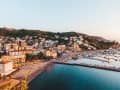 Agropoli, Italië – Havenstad bij zonsondergang