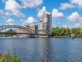 Arnhem, Pays-Bas – Pont John Frost au-dessus du Rhin
