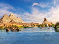 Viva el fascinante paisaje desértico del Nilo