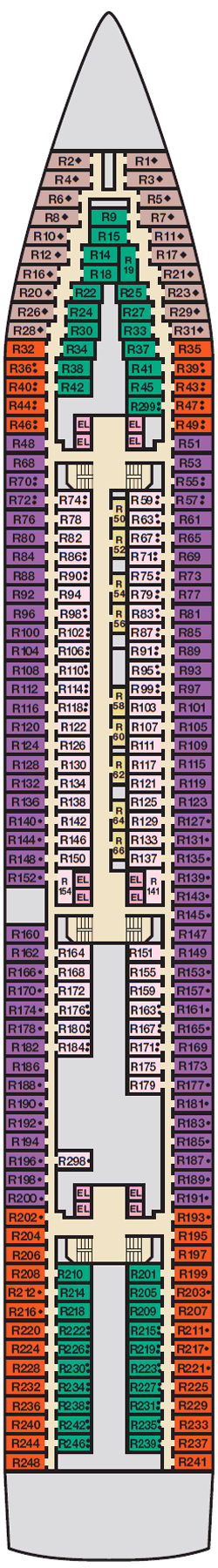 Deckplan: Riviera Deck 4