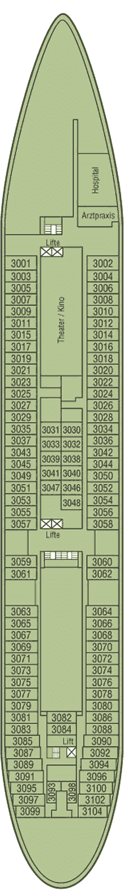 Plan du pont: Neptun-Deck 3