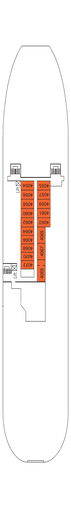 Plan du pont: Deck 4 1