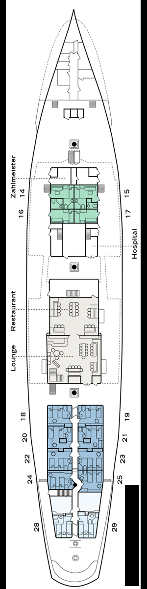 Deckplan Deck 2 · Promenadendeck 2