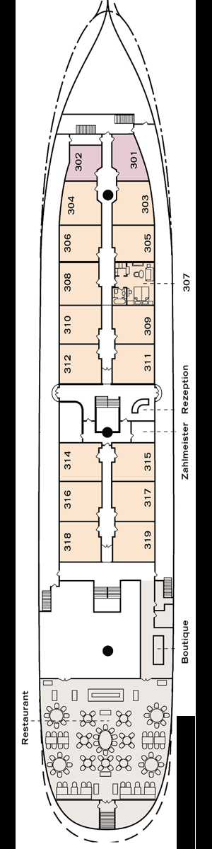 Deckplan Deck 2 · Promenadendeck 2