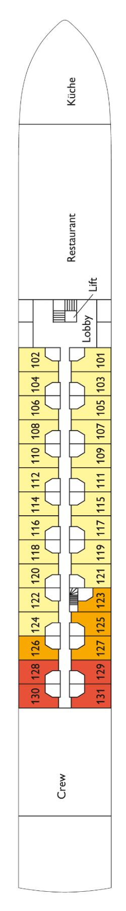 Elegant Lady Flusskreuzfahrten, Deckplan und Schiffsbewertungen