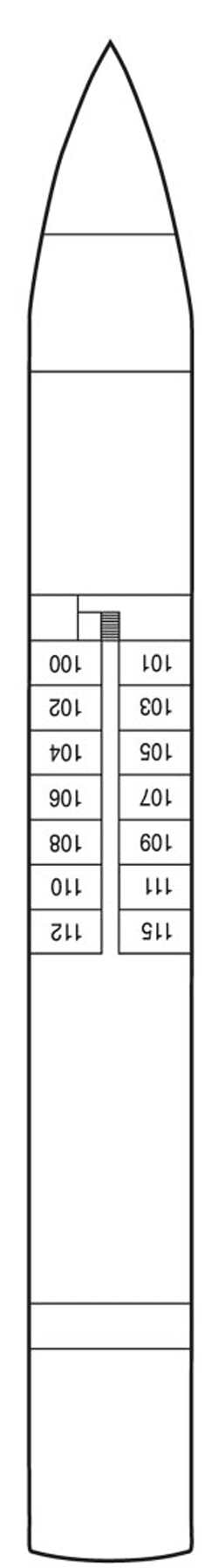Plan du pont: Neptundeck 1