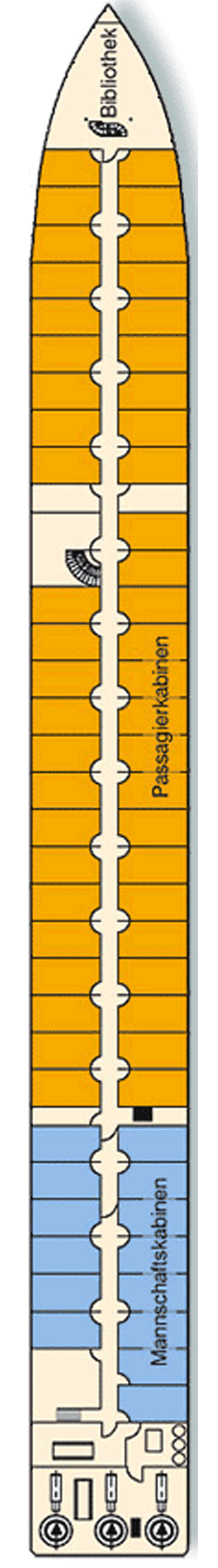 Deckplan: Hauptdeck 1