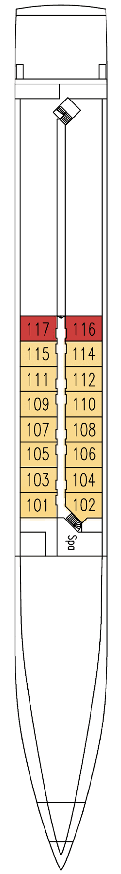 Deckplan: Hauptdeck 1