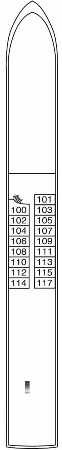Plan du pont: Neptundeck 1