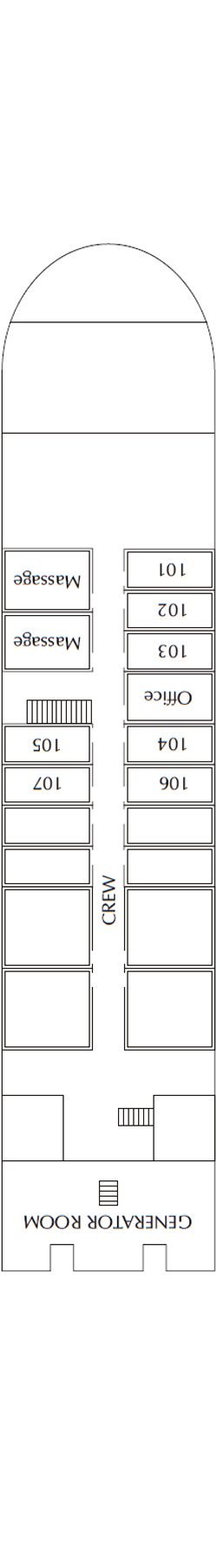 Deckplan: Unterdeck 1
