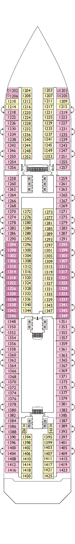 Deck plan: Giorgione-Deck 1