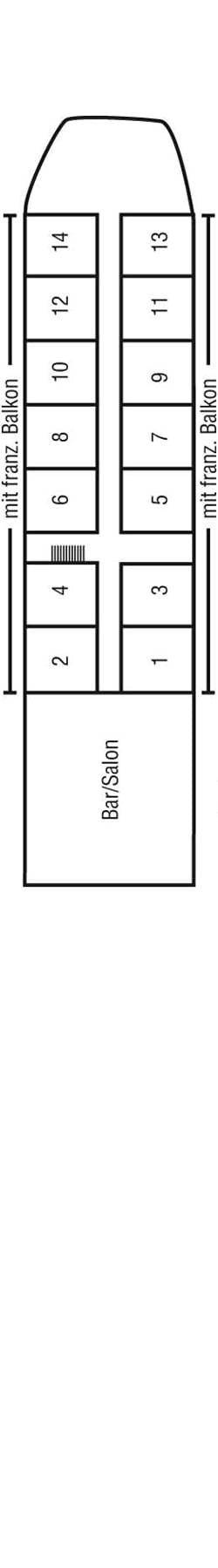 Deckplan: Hauptdeck 1