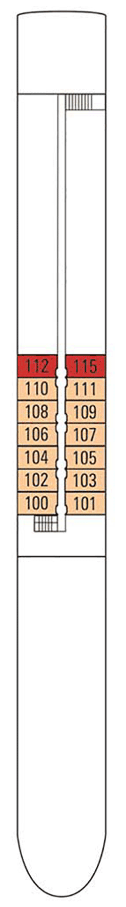 Plan du pont: Hauptdeck 1