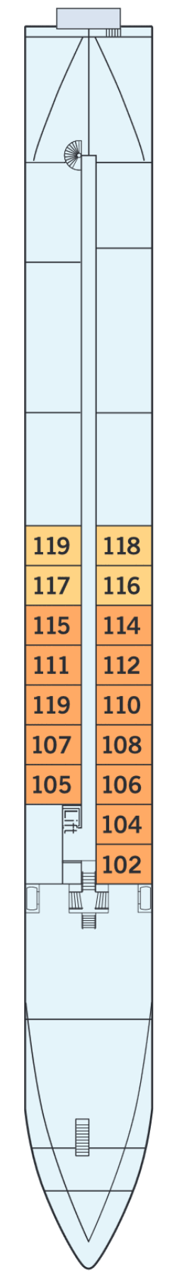 Deckplan: Haydn-Deck 1