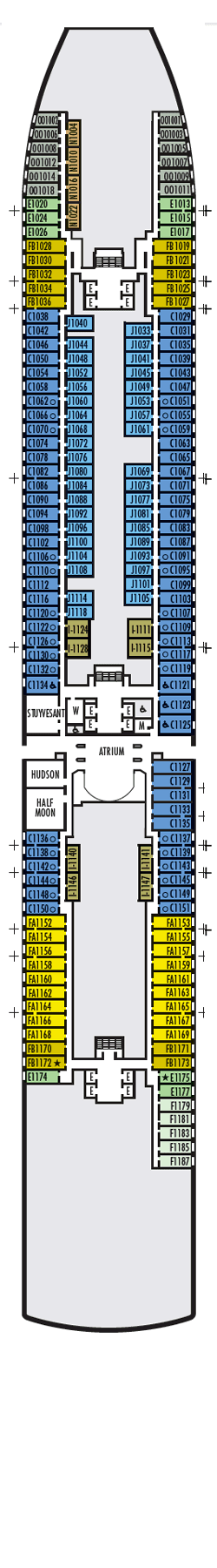 Dekkenplan: Main Deck 1