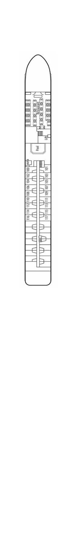 Plan du pont: Hauptdeck 1