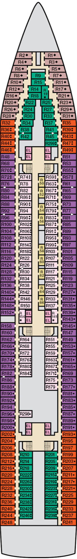 Deckplan: Riviera Deck 4