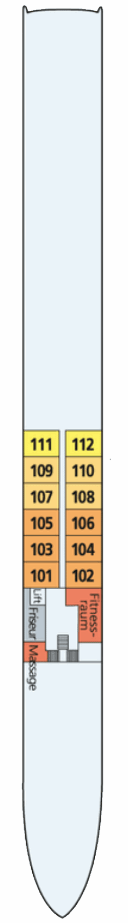 Dekkenplan: Haydn-Deck 1