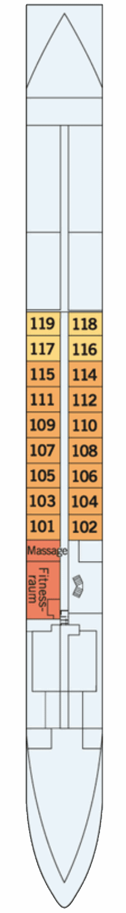 Dekkenplan: Haydn-Deck 1