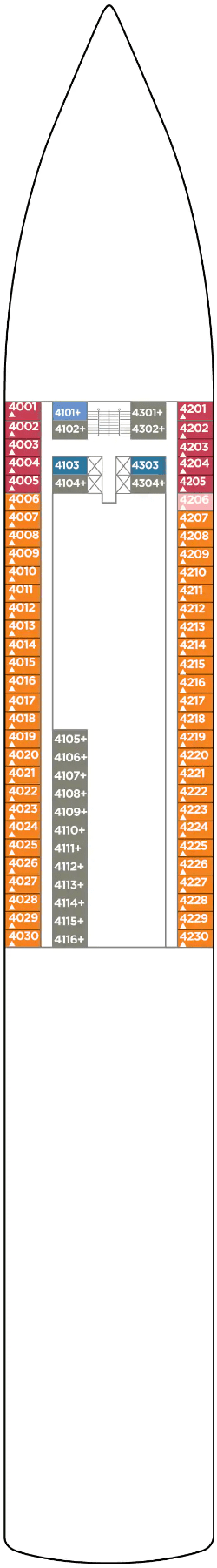 Deckplan: Biscayne Deck 4