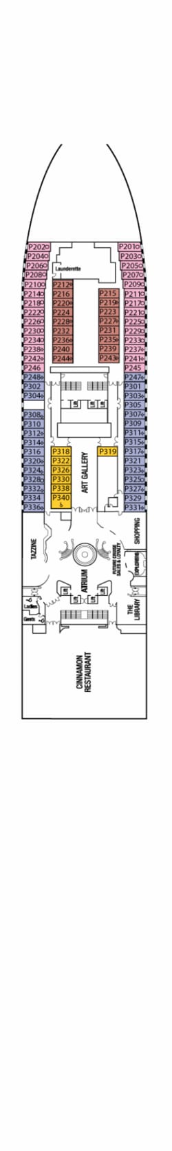 Plano do convés: P Deck 1