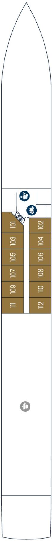Plan du pont: Smaragd Deck 1