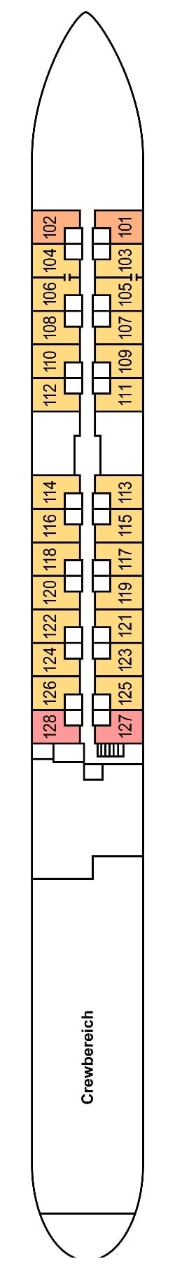 Deckplan: Hauptdeck 1