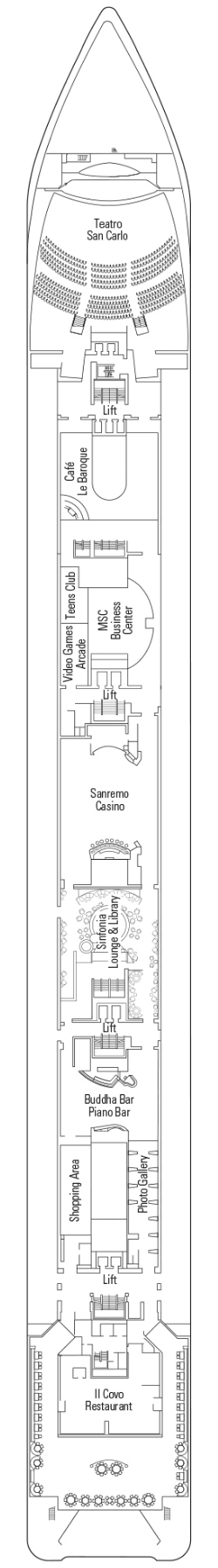 Mozart Deck — MSC Sinfonia