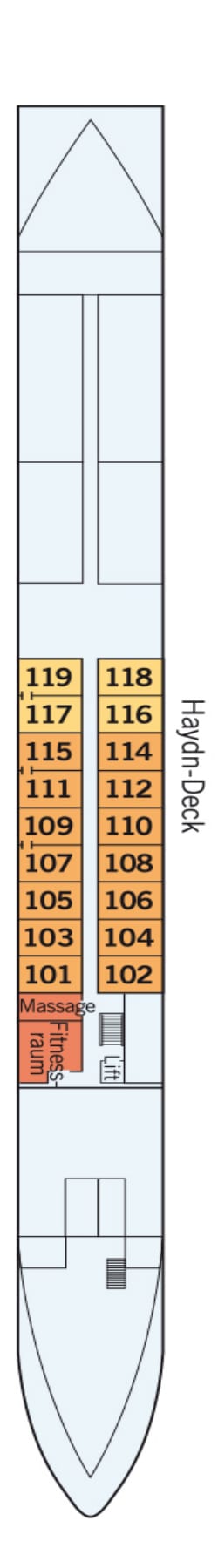 Dekkenplan: Haydn-Deck 1