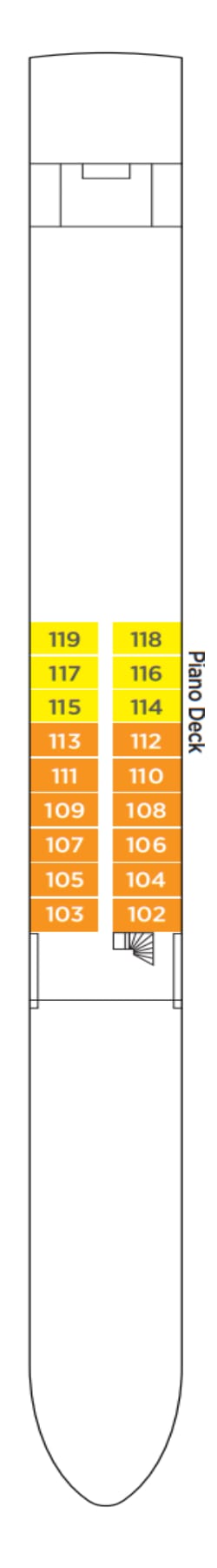 Plan du pont: Piano Deck  1
