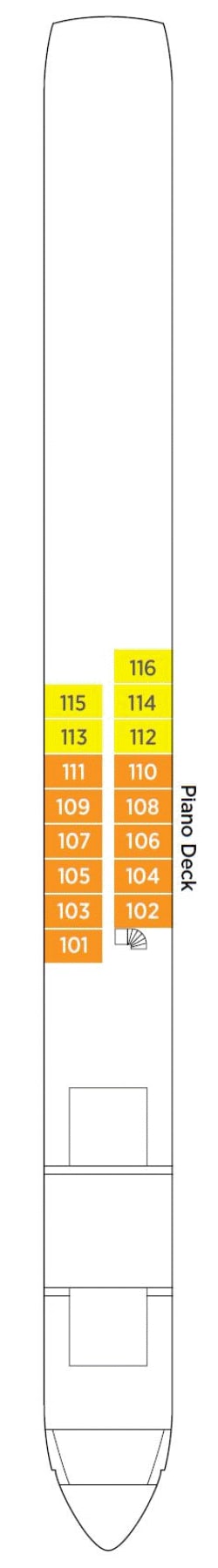 Plan du pont: Piano Deck 1