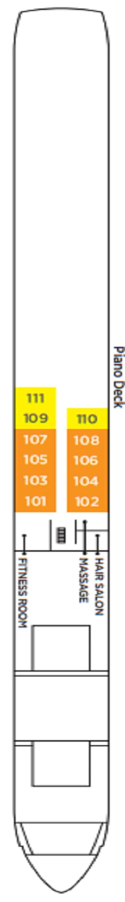 Plan du pont: Piano Deck 1
