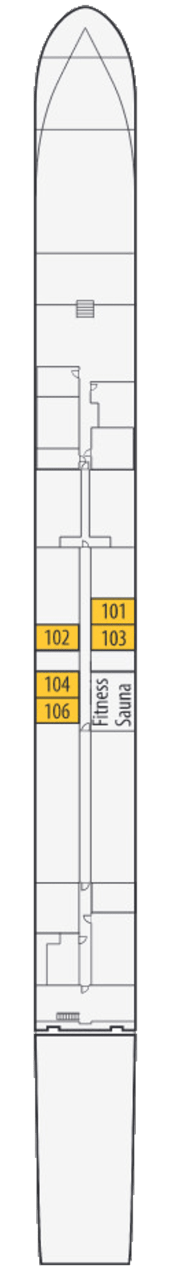 Deckplan: Hauptdeck 1
