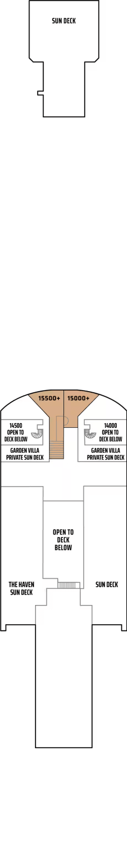 Deck 15 – Deckplan Norwegian Gem